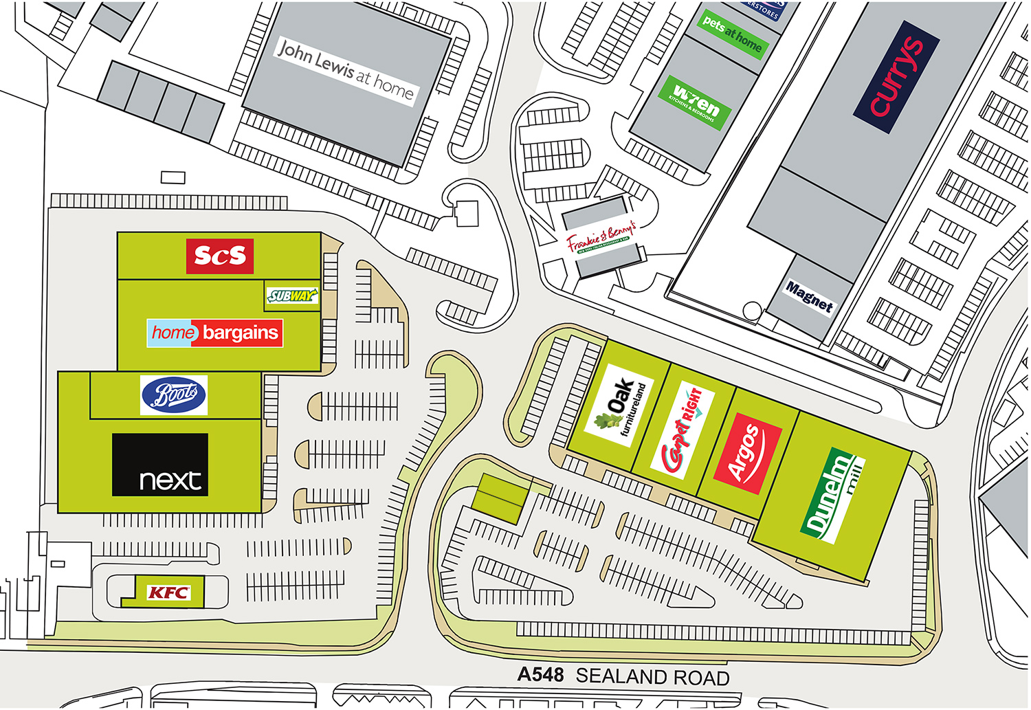 Greyhound Retail Park Chester Map Shopping Chester